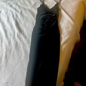 Long velveteen dress